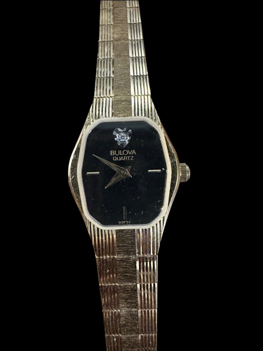 Bulova Quartz Women's Gold Tone Champagne Dial Date Watch